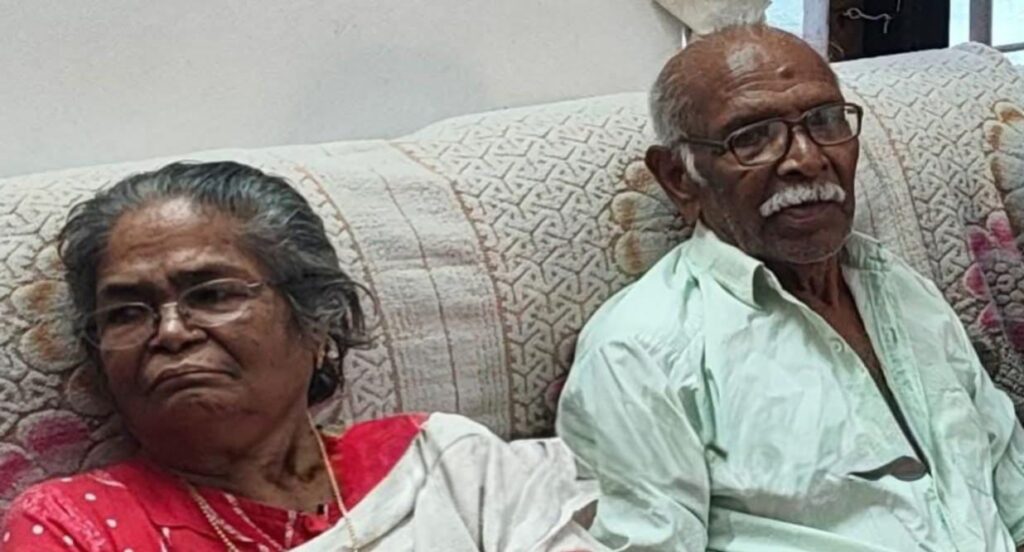 മണ്ണാർക്കാട് വൃദ്ധ ദമ്പതികൾ ഒരേ കയറിൽ  തൂങ്ങി മരിച്ച നിലയിൽ കണ്ടെത്തി.