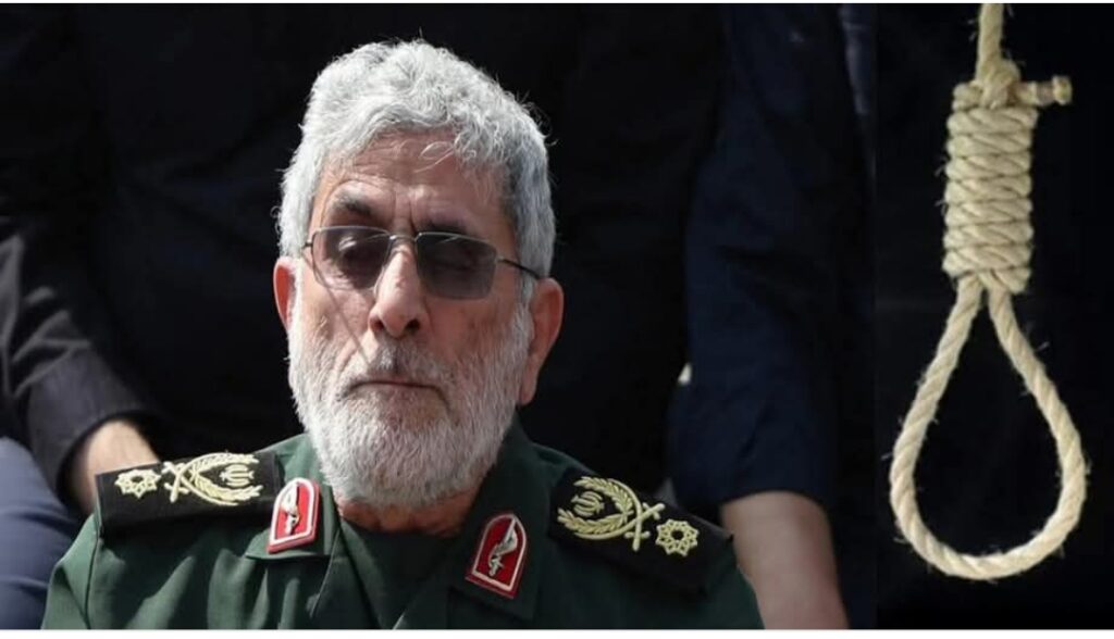 മൊസാദ് ബന്ധമുണ്ടെന്ന് സംശയിക്കുന്ന ഇറാന്റെ ഖുദ്‌സ് ഫോഴ്‌സ് കമാൻഡർ എസ്മായിൽ ഖാനിയെ സ്വന്തം ഗാർഡുകൾ വധിച്ചതായി റിപ്പോർട്ട്
